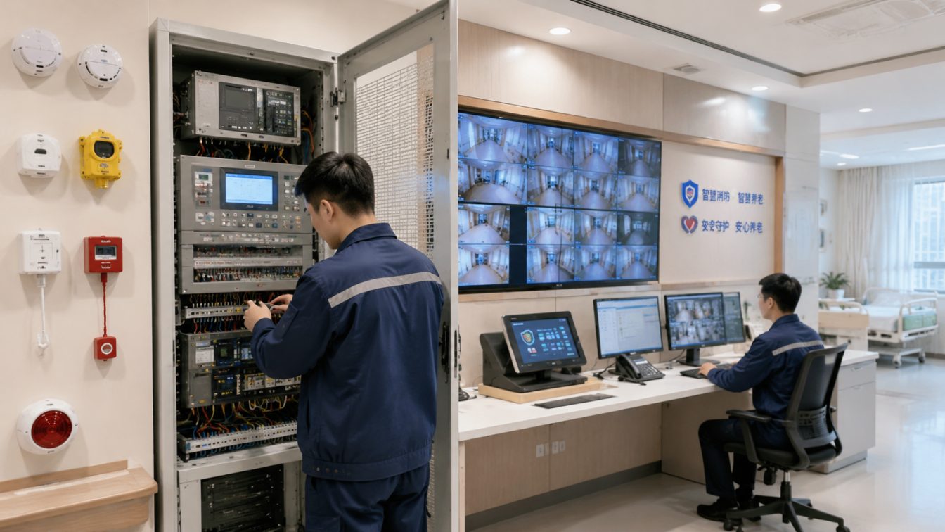 源城区为养老消防安防提供联动方案